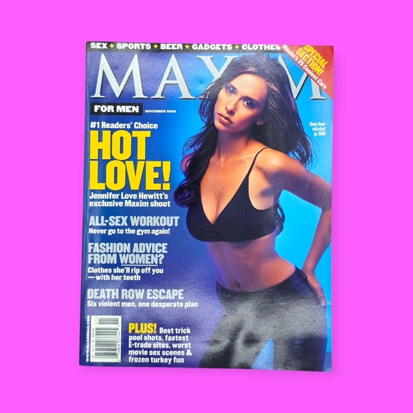 Vintage Maxim Magazine November 1999 Jennifer Love Hewitt Cover Issue - Picture 1 of 9